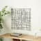 20" X 20" Black Metal Abstract Overlapping Sticks Home Wall Décor